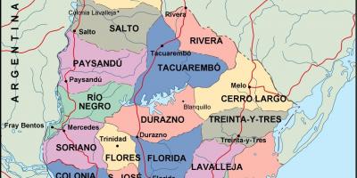 Мапа на Уругвај maldonado