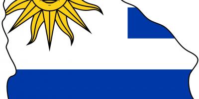 Мапа на Уругвај знаме