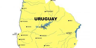 Мапа на реката Уругвај