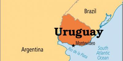 Уругвај капитал мапа